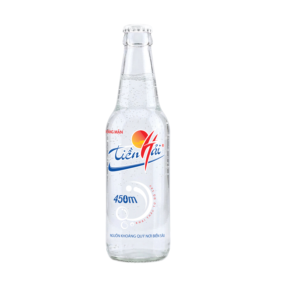 Nước khoáng Tiền Hải chai thủy tinh 330ml
